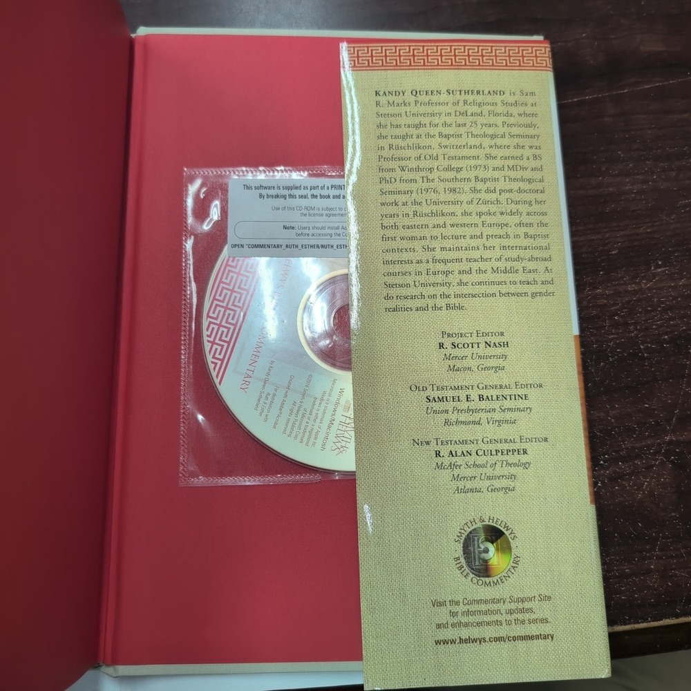 Ruth & Esther Smyth & Helwys‎ Bible Commentary Kandy Queen-Sutherland Hardcover - Picture 3 of 4